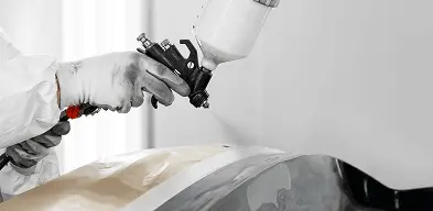 Professional spray painting booth